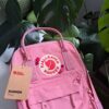 Embroidered Fjallraven Kanken Mini 7L pink backpack