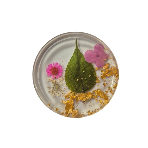 13 Flower coasters round small