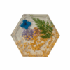 5 Flower coasters hexagon