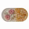 8 Flower coasters oval-shaped