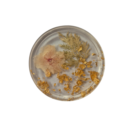 9 Flower coasters round small