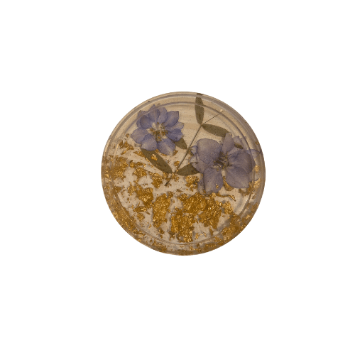 9 Flower coasters round small