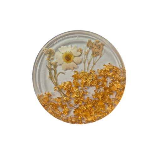 7 Flower coasters round