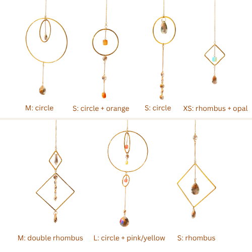 Copy of Untitled Design (5) Suncathcers with reflective glass pendants